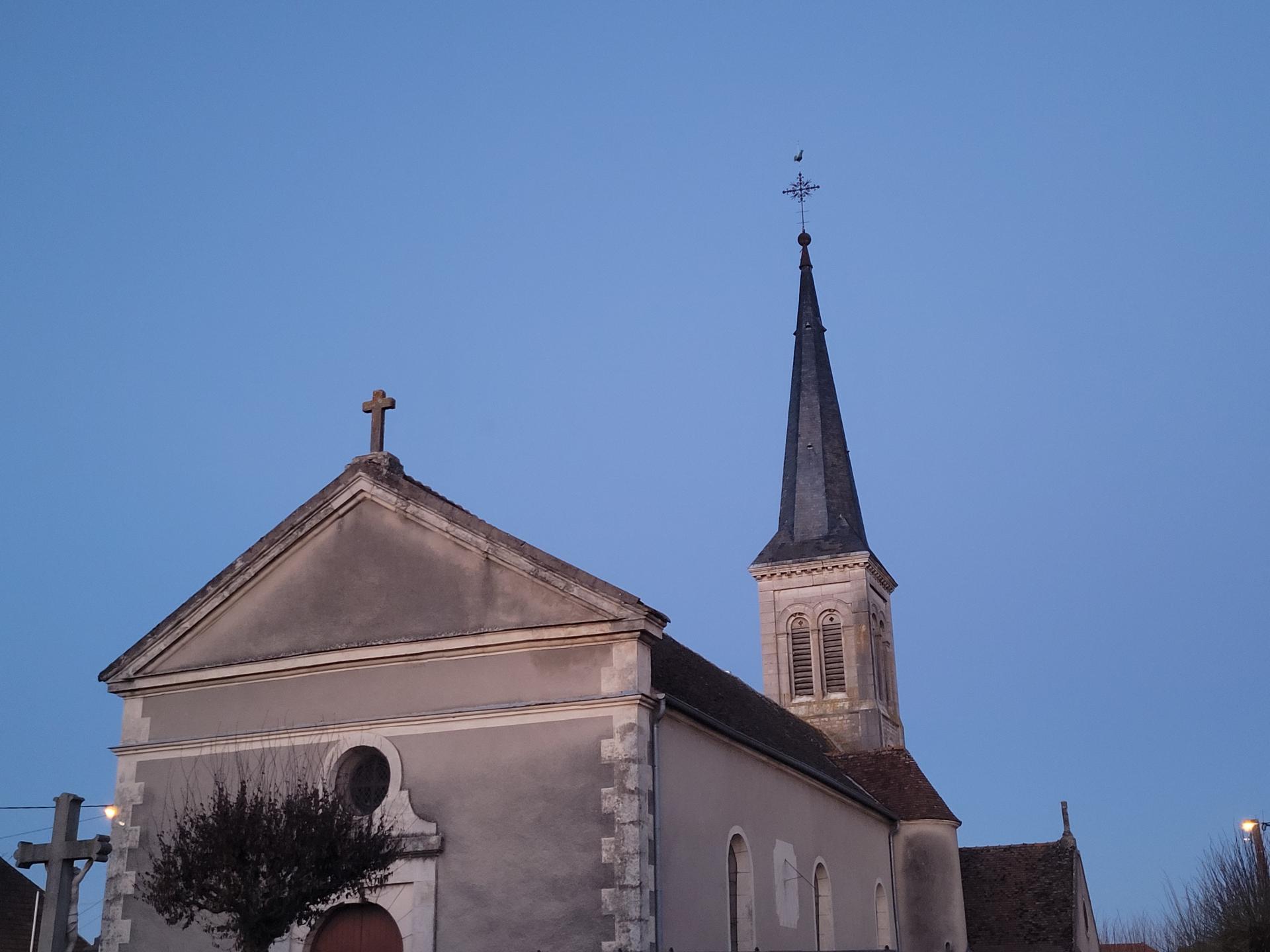 Eglise au coucher du soleil